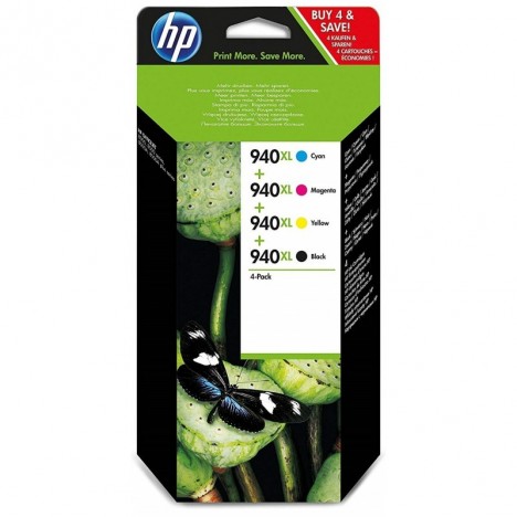 Pack cartouche jet d'encre HP original C2N93AE pour HP 940XL - 4 Couleurs