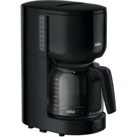 Cafetière BRAUN PurAroma3 - 10 Tasses - 1000 Watt - Noir (KF3120BK )