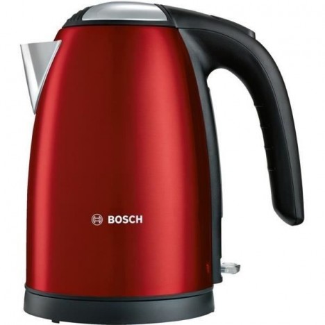 Bouilloire sans fil BOSCH 2200 Watt - 1.7L - Rouge (TWK7804)