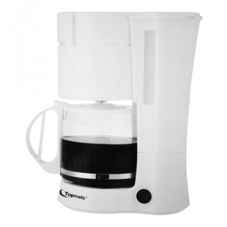 Cafetière électrique Topmatic 1000 watt - 1.2L - Blanc ( KM-1000)