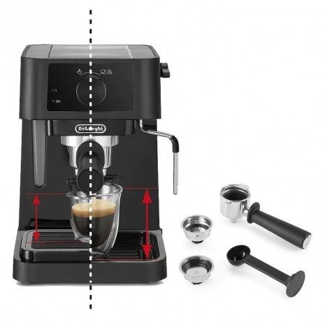 De'Longhi Expresso machine à café dosette ou café moulu - chauffe