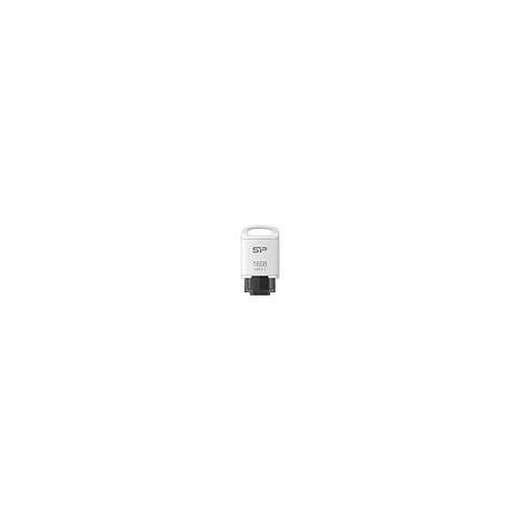 Clé USB Silicon Power Mobile C10 16 Go - Blanc (SP016GBUC3C10V1W)