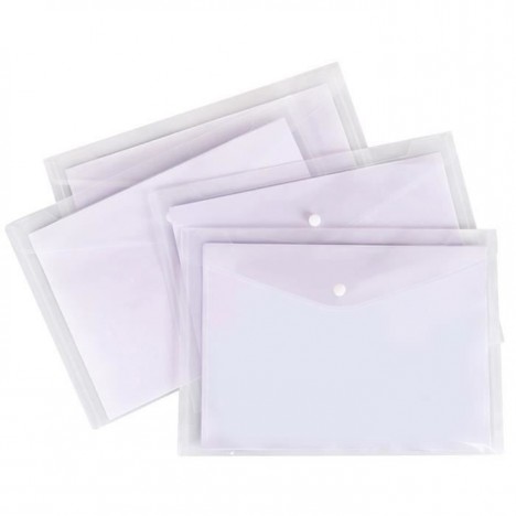 Pochette plastique Zip DELI A4 transparente - Papier et enveloppes