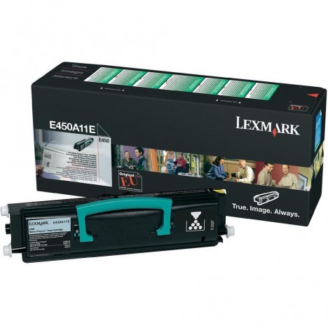 Toner Original Lexmark E450 Noir (6K) - E450A11E