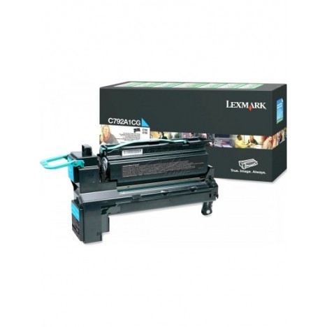 Toner Original Lexmark C792, X792 Cyan (6K) - C792A1CG