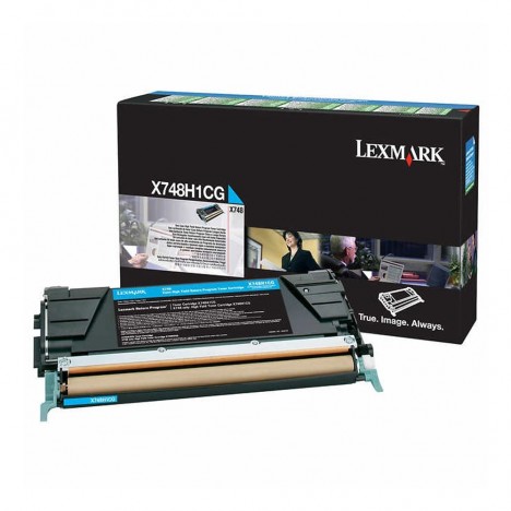 Toner Original Lexmark X748 (10 000 Pages) - Cyan (X748H1CG)