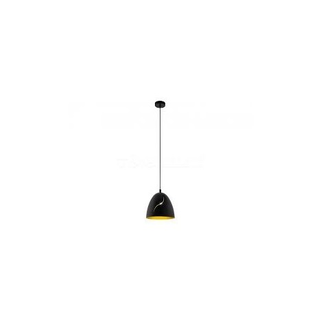 SUSPENSION E27 Ø275 SCHWARZ/GOLD 'HUNNINGHAM'