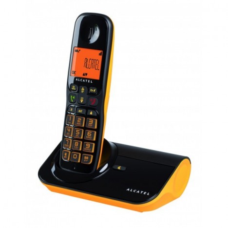 Téléphone Fixe Alcatel Sigma 260 Noir&Jaune