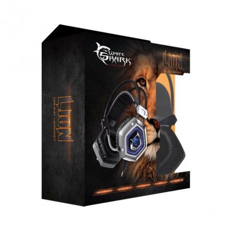 Micro Casque Gamer WHITE SHARK GH-1841 LION - Silver (GH-1841 )