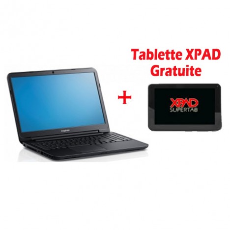 Pc Portable Dell Inspiron 3521 Dual Core / 4Go + Tablette Xpad 7" Offerte