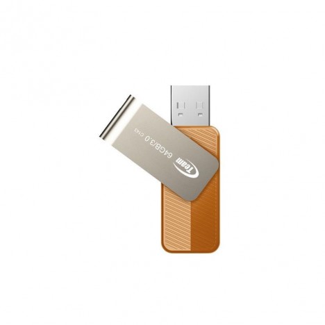 Clé USB TeamGroup C143 64 Go - USB 3.0 - Orange (TC143364GN01)