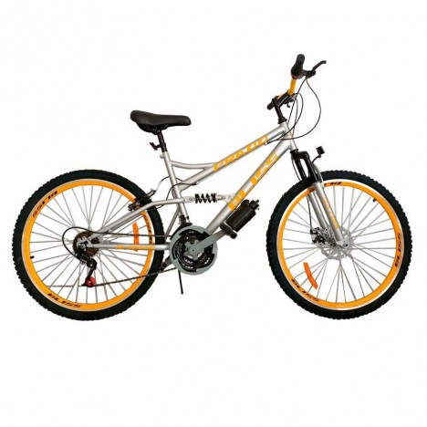 Bicyclette VTT PRADO BLISS 18 Vitesse 26" - Gris (9026 FD)