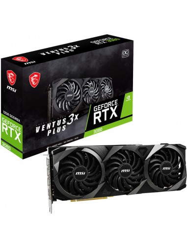 Carte Graphique MSI NVIDIA GEFORCE RTX 3080 VENTUS PLUS 12GO OC LHR Noir (912-V389-427)