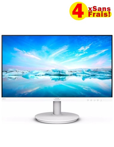 Ecran PHILIPS 221V8W 21.5" IPS FULL HD / 75 HZ / Blanc (241V8W)