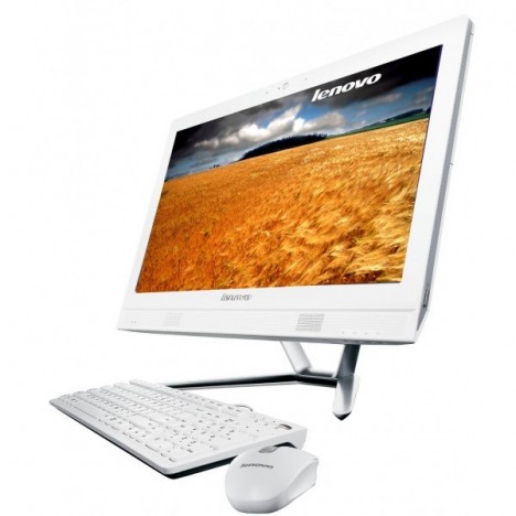 Pc de bureau Lenovo All-in-One C360 / Dual Core / Tactile / Blanc