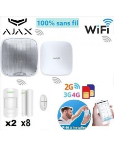 Kit Système d'alarme AJAX Sans-fil + Caméra surveillance (Ajax-Kit4)