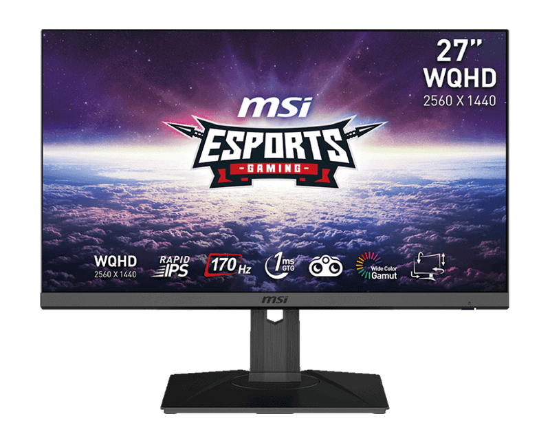 Ecran Gamer Incurvé MSI Optix G27CQ4 E2 27" WQHD, VA, 1ms, 170Hz