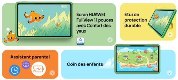 Conception ergonomique Tablette HUAWEI MATEPAD SE Kids Edition Prix Tunisie