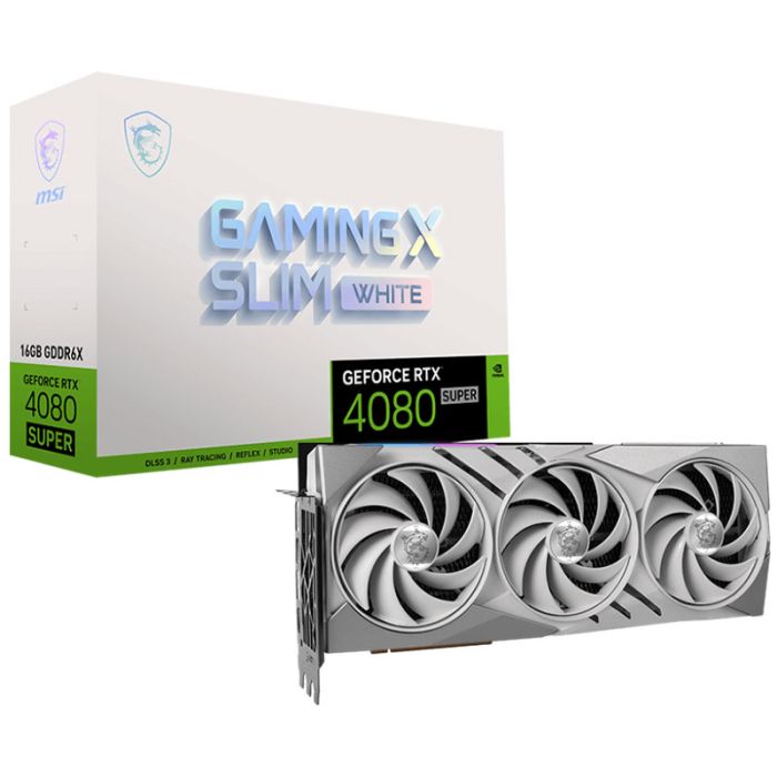 Carte graphique MSI RTX 4080 Super 16G Gaming X Slim White