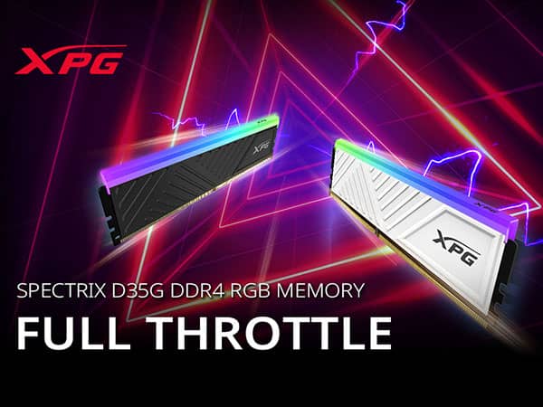 Barrettes Mémoire XPG GAMMIX D35G 16GB (2x8GB) 3200 DDR4 RGB