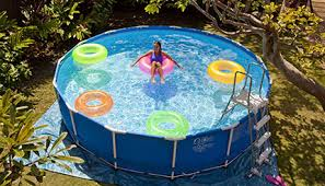 Petite Piscine Metal Frame Ronde