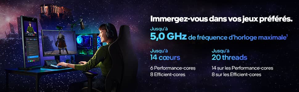 Processeur Intel Core i5 de 13e generation pour PC de bureau